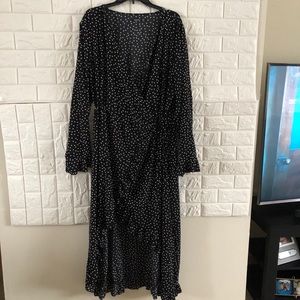 Wrap Polka Dot Dress
